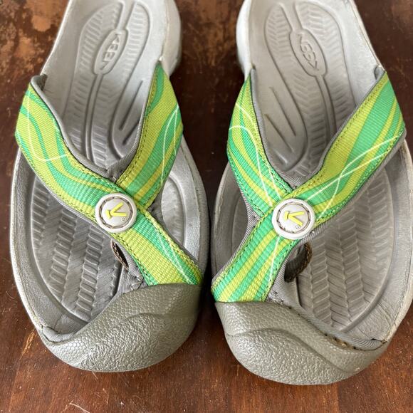 Keen Waimea Green Sandals Flip Flop Closed Toe Slip On Outdoor Womens 6.5 - Picture 2 of 4